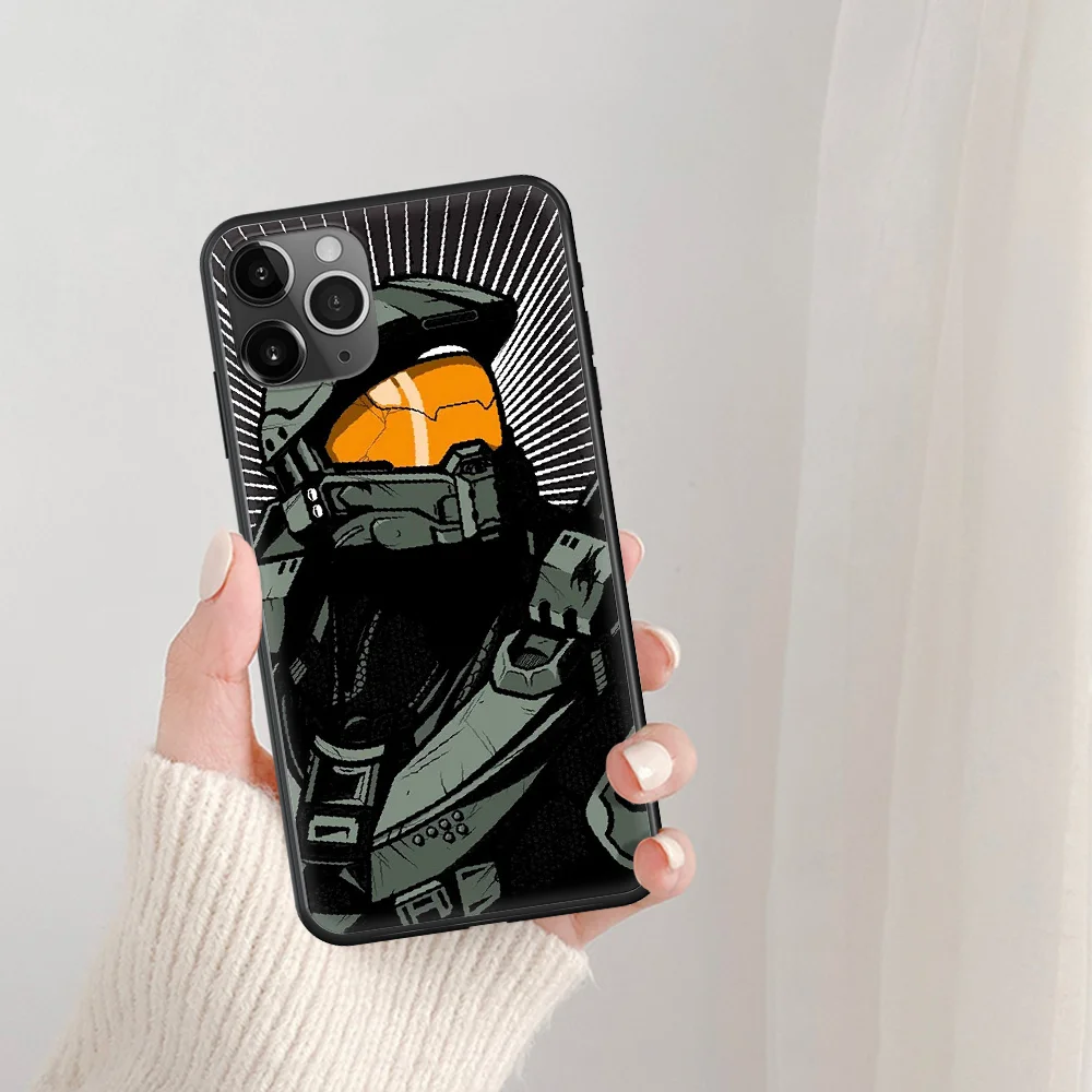 

Halos Game UNSC Phone Case For IPhone 5 5S SE 5C 6 6S 7 8 Plus X XS XR 11 12 Mini Pro Max 2020 black Back 3D Shell Tpu Prime