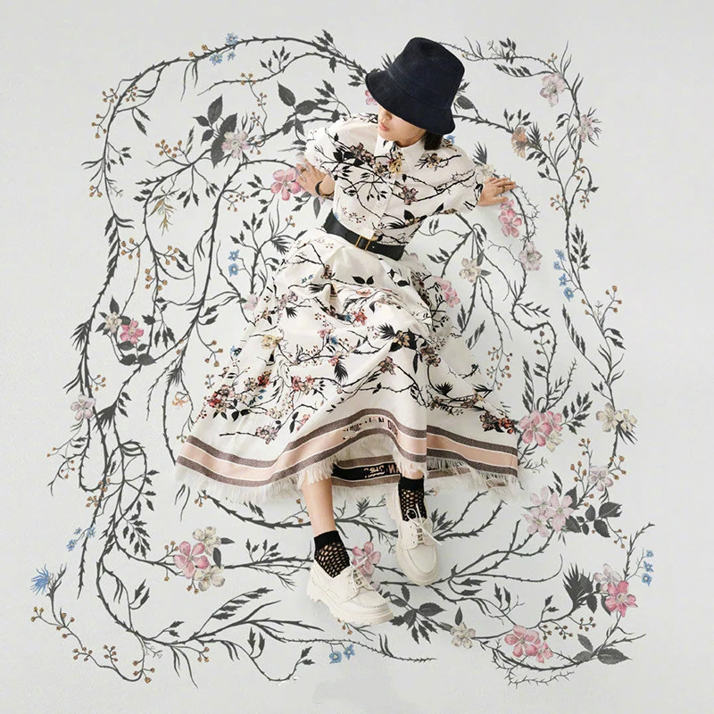 FCustom печатная 100% хлопчатобумажная Поплиновая ткань материал для юбки одежды