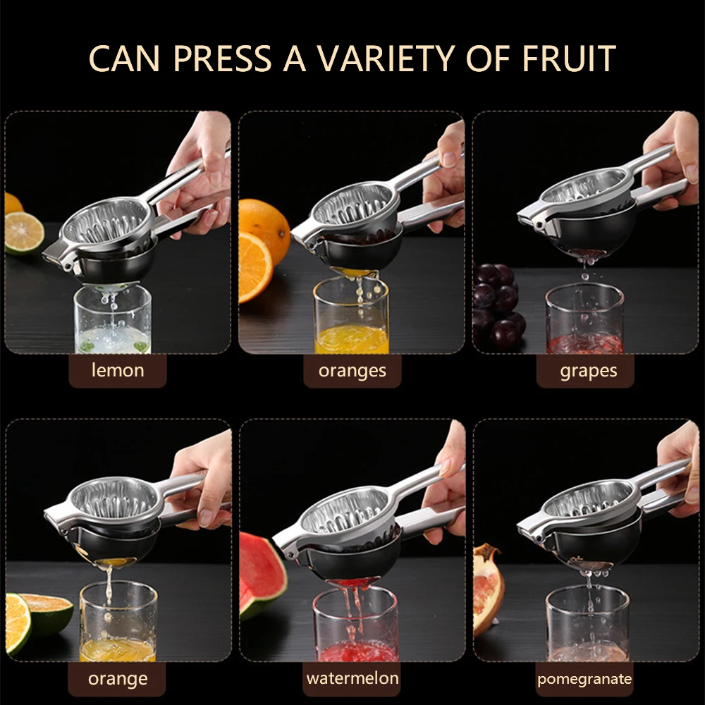 

Stainless Steel Juicer Hand Manual Citrus Fruits Squeezer Portable Lemon Orange Pomegranate Juice Reamer Pressing Kitchen Tools