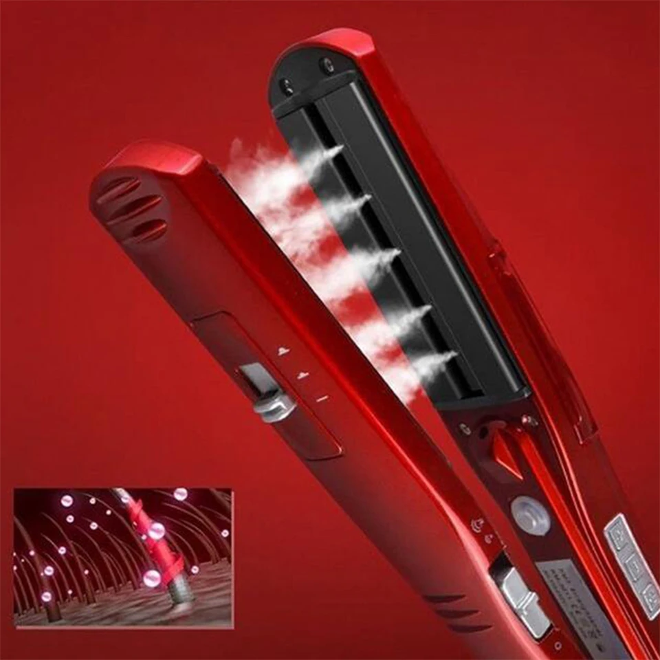 Электрический паровой выпрямитель для волос 65 Вт Керамический выпрямления |