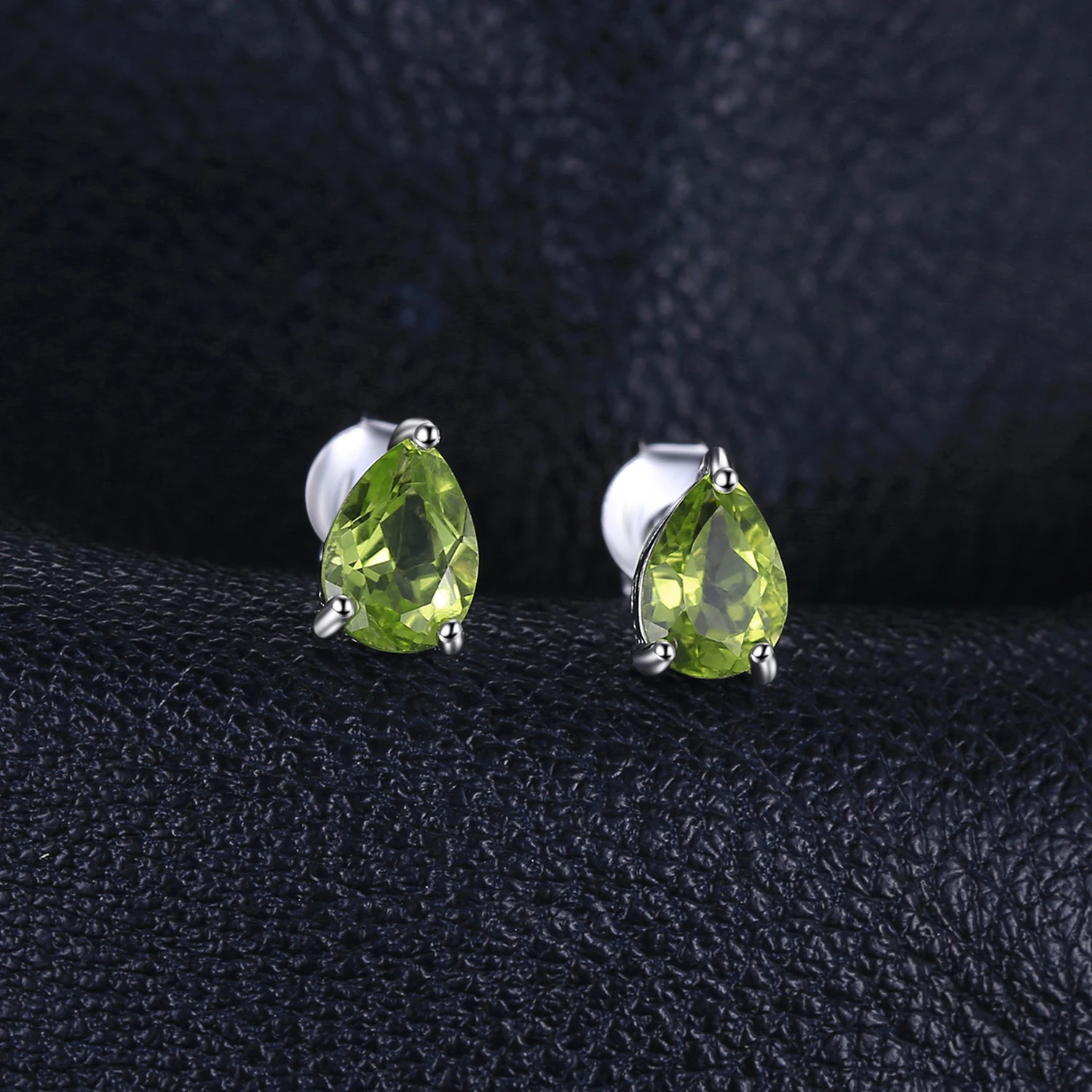 Jewelrypalace капли воды 1.6ct Природные Перидот Серьги-гвоздики реального Чистая стерлингового серебра 925 модные женские туфли Jewelry новое поступление