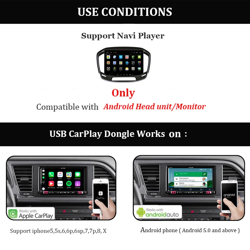 Carlinkit USB Apple CarPlay ключ и Android телефон Android авто для Android автомобильный экран сенсорный экран с iOS Carplay система