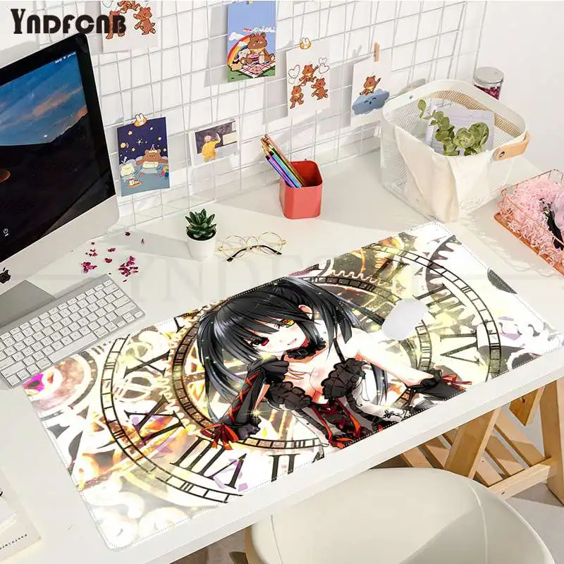 

DATE A LIVE Tokisaki Kurumi Gamer Speed Mice Retail Small Rubber Mousepad Size for L XL game Customized mouse pad for CS GO PUBG