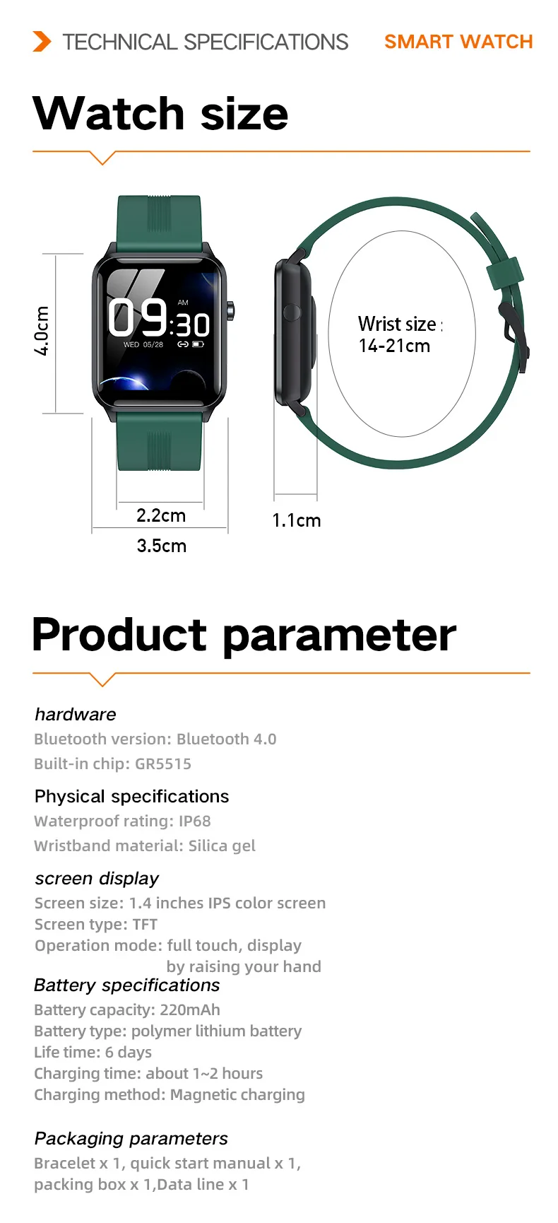 

2020 Smart Watch Men And Women Blood Pressure Heart Rate Monitoring Information Push Music Control IP68 Waterproof Smartwatch