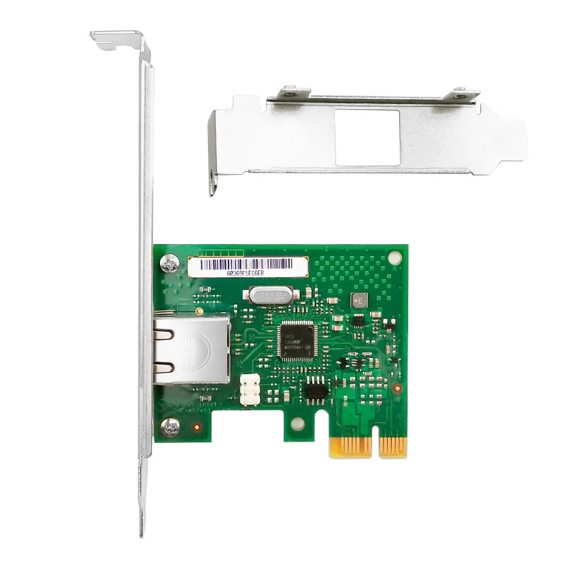Новый I210-T1 с Intel I210 чип 10 м/100 м/1000 м RJ45 одиночный порт сетевой адаптер по сравнению |