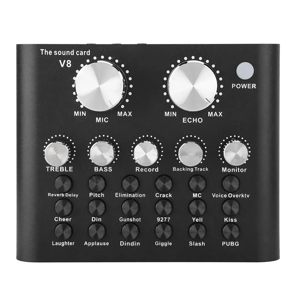 V8 металлический корпус со звуковой картой для мобильного телефона компьютера