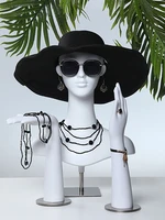 high end luxury female mannequin dummy head mannequin hands for earring jewelry necklace hat wig display manikin torso
