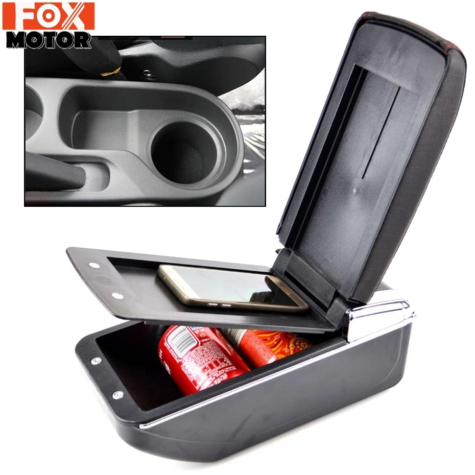 Кожаный подлокотник с поддержкой акцента двухслойный центральный консольный