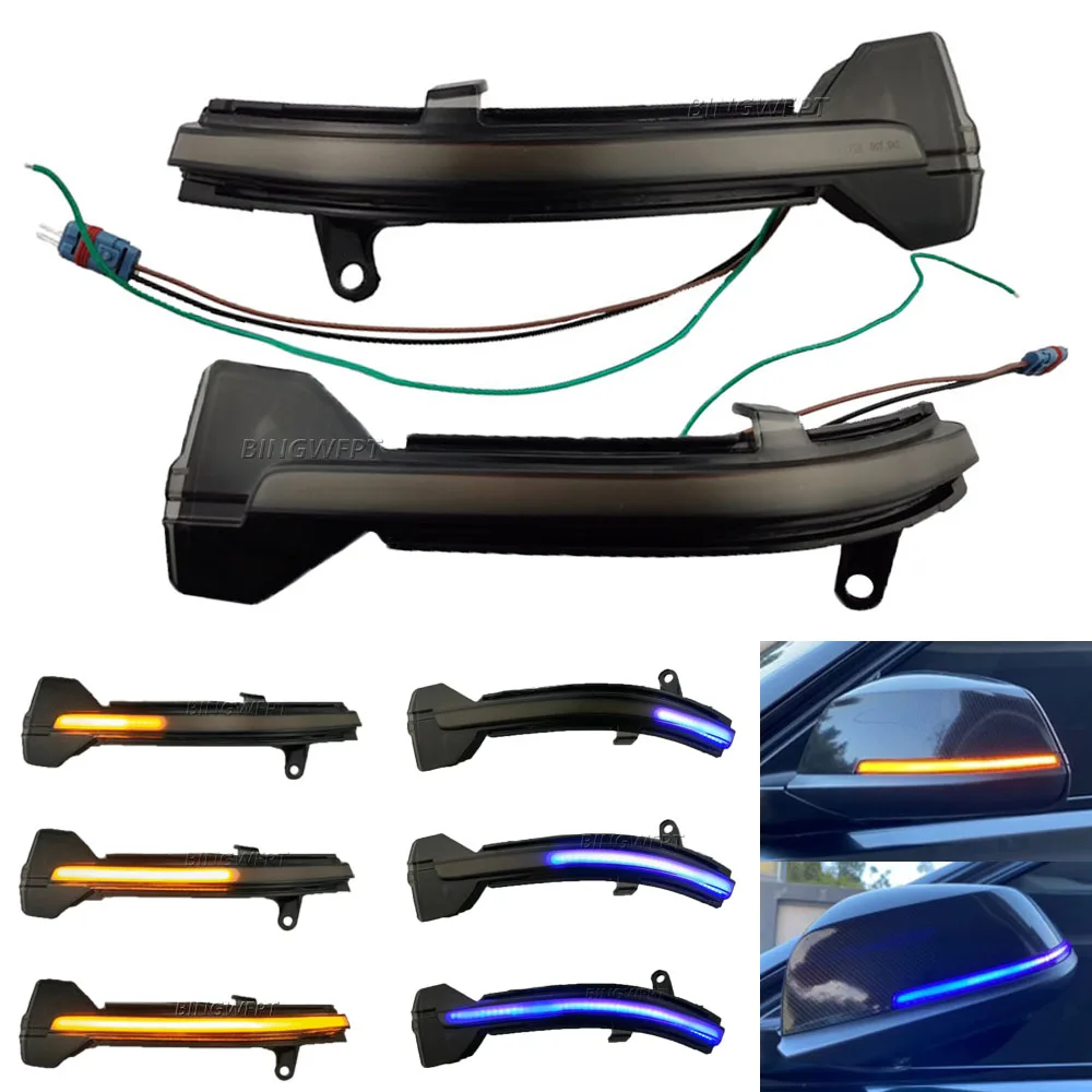 

LED Dynamic Turn Signal Light Side Rear-View Mirror Indicator Blinker Lamp For BMW 5 6 7 Series F10 F11 F07 F06 F12 F13 F01
