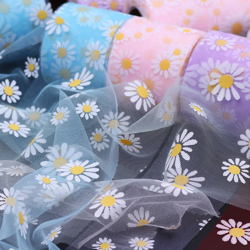 Флуоресцентная органза в рулоне 6 см 25 ярдов | Дом и сад