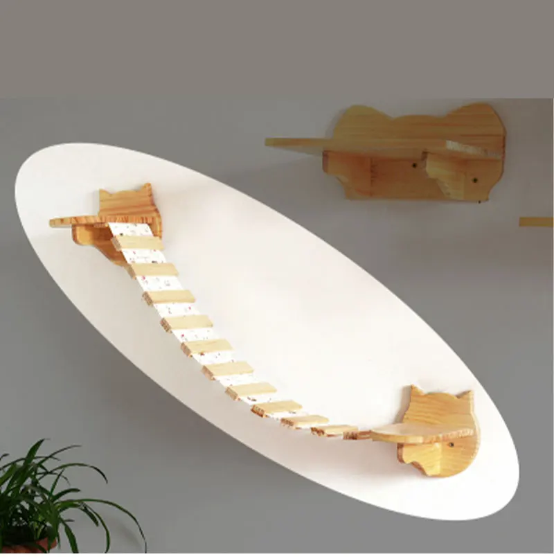 Деревянная подвесная платформа для кошек настенная мебель домашних животных