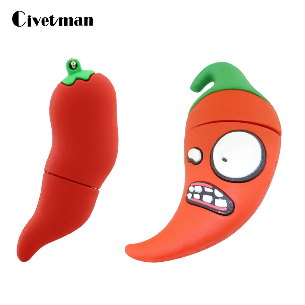 Прекрасный мультфильм Чили USB флэш накопитель Красного перца флеш флешки 8 Гб