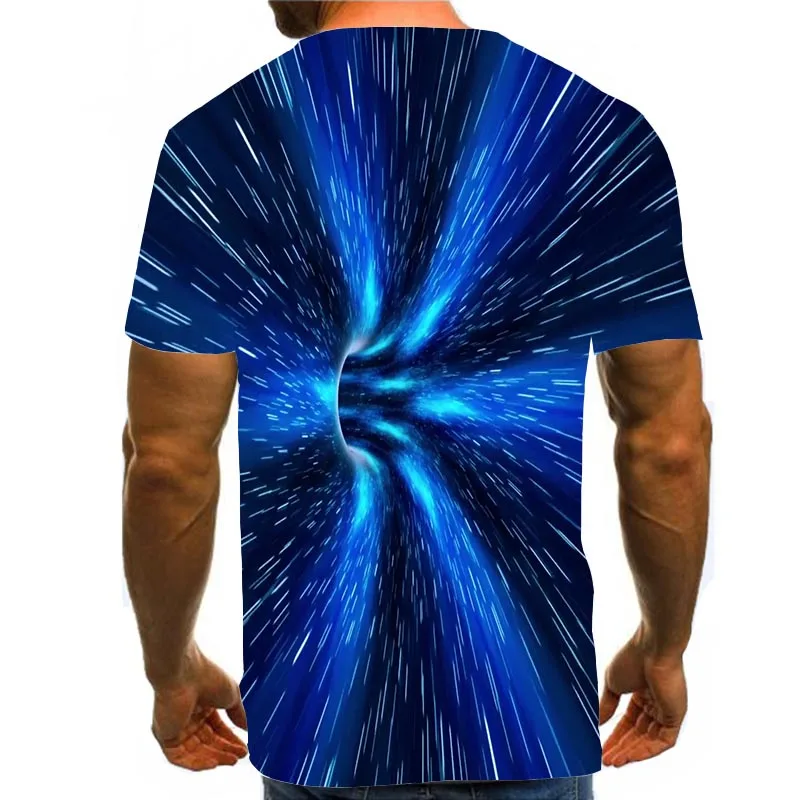 

2021 Wormhole T Shirts For Mens Space Graphic Men/Women Tops Constellation Top Summer Tee Swirl Short Sleeve 3D Psychedelic Shir