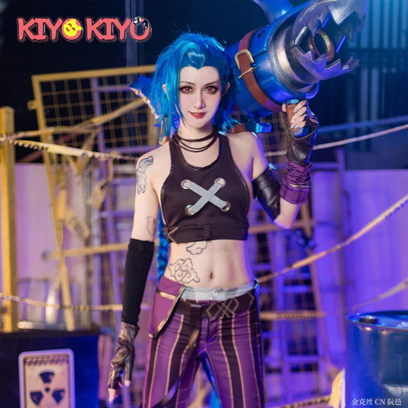 

KIYO-KIYO Game Cosplays LOL Arcane Jinx Cosplay Costume Halloween Costumes