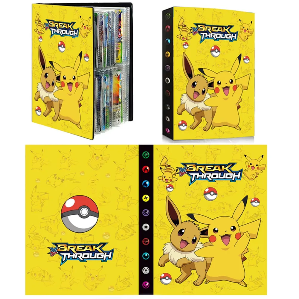Альбом-держатель для игрушек коллекция 240 новый узор карты Pokemon альбом книга