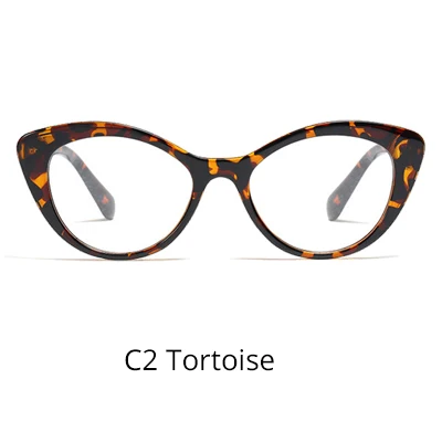 C2 Tortoise Ralferty винтажные женские очки прозрачные оправы для очков красные очки кошачий глаз без диоптрий очки F95179 - Цвет оправы: C2 Tortoise