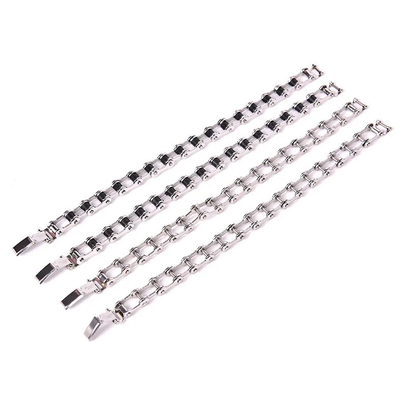 Модный мужской браслет цепочка из нержавеющей стали для мотоцикла и велосипеда