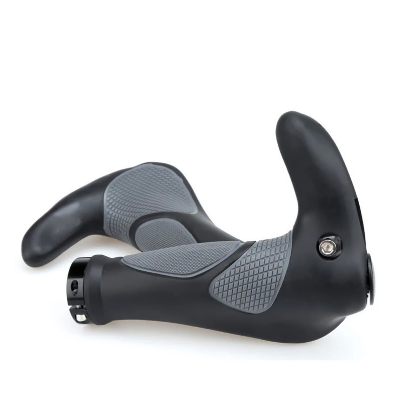 

New 1 Pair Bike Grips Rubber Ergonomic Antislip Handlebar For Bicycle Mountain Bike Grips End Lock-on Bicycle Accessor