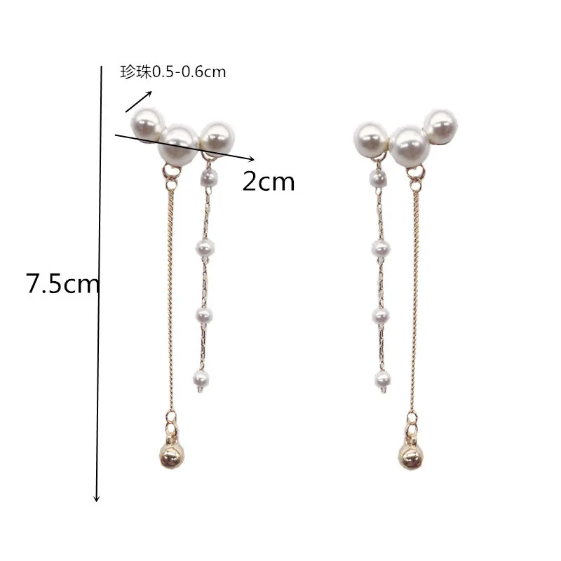 

Korean New Pearl Earrings Earrings women's simple and versatile accessories earrings wholesale e1