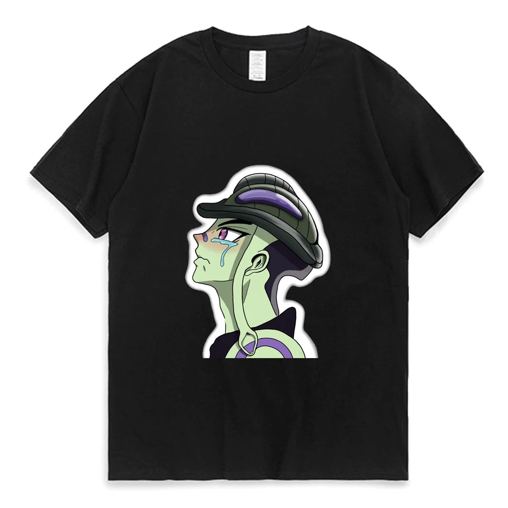 

Anime Print T-shirt Men Women Hunter X Hunter Sad Meruem T Shirt College Youth Daily 100% Cotton Harajuku Short Sleeve Tees Man