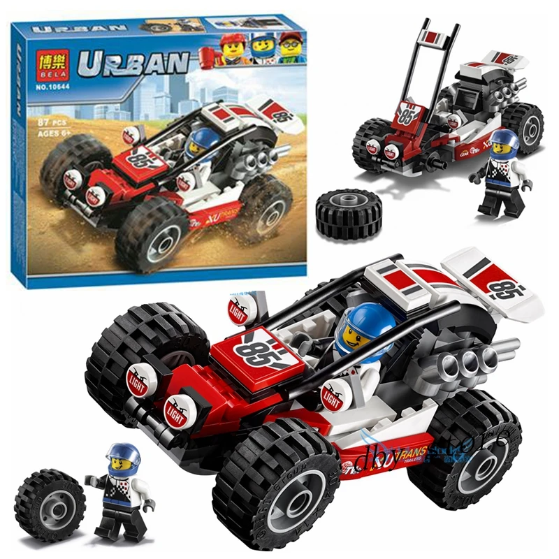 Bela 10644 City 4x4 пляжные багги строительные блоки Совместимые 60145 городские наборы