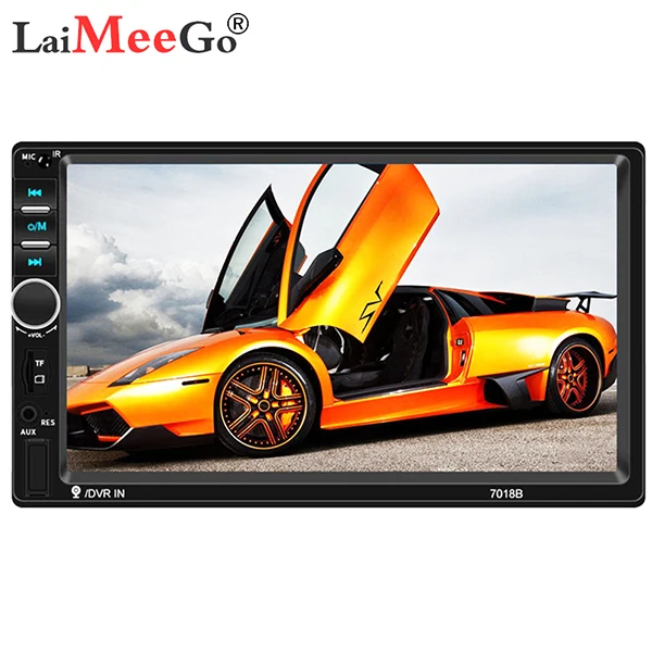 2 DIN Авторадио Bluetooth Mirrorlink автомобильный стерео " HD MP5 Автомобильный мультимедийный проигрыватель Aux FM входной приемник с задней камерой - Цвет: 7018B