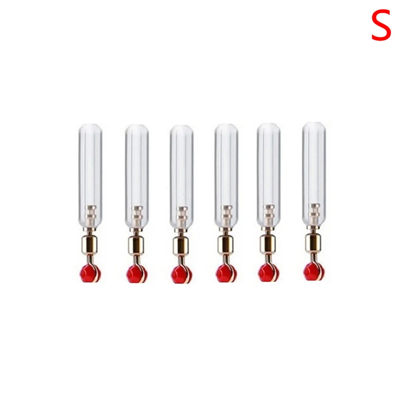 6pcs Silicone Copper Head Float Rest Fishing Anti Knot Floats Rotation Boia Tube Flotteur Buoy |