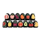 5 шт.лот мини-автомобиль фруктов крючки, органайзер, хранилище, сумочка, вешалка для кабеля наушников для хранения ключей для вагонетки с противовесом клей крючок вешалка