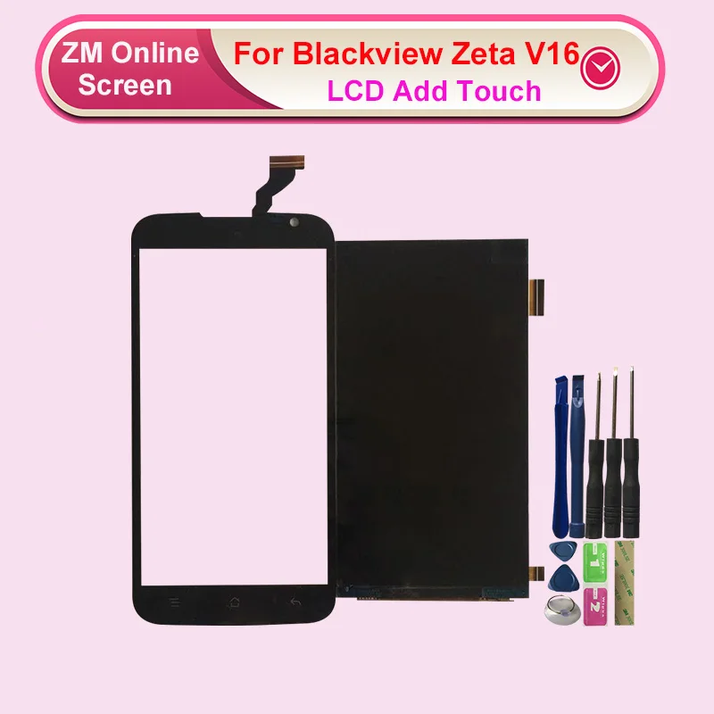 RYKKZ для Blackview Zeta V16 ЖК дисплей добавить сенсорный экран дигитайзер Замена с