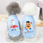 Собака летние футболки для мальчиков; Летняя женская обувь с милым рисунком щенка собаки, для детей ростом от панель в форме французского бульдога Чихуахуа Одежда для домашних животных, котов платье-майка для маленьких собак костюм