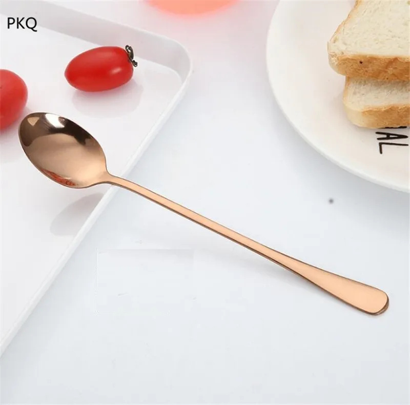 Кофейная ложка с длинной ручкой кофейная из нержавеющей стали для перемешивания