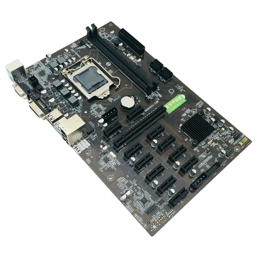 

Новая материнская плата B250 BTC для майнинга 12 PCI-E16X, графическая карта LGA 1151 DDR4 SATA3.0, поддержка VGA DVI для майнинга, Прямая поставка