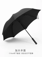 black umbrella long handle uv protection windproof adult fashion umbrella outdoor paraguas mujer household merchandises bd50uu