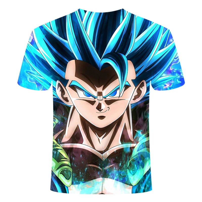 Горячая новинка Мужская и женская персональная аниме Dragon Ball Z 3D печать футболка классная модная удобная креативная рубашка с короткими рукавами