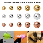 25 шт.лот 22.52.83.33.5 мм шлицевые вольфрамовые бусины прочный сплав красивый дизайн для вязания мушек материал рыболовные аксессуары