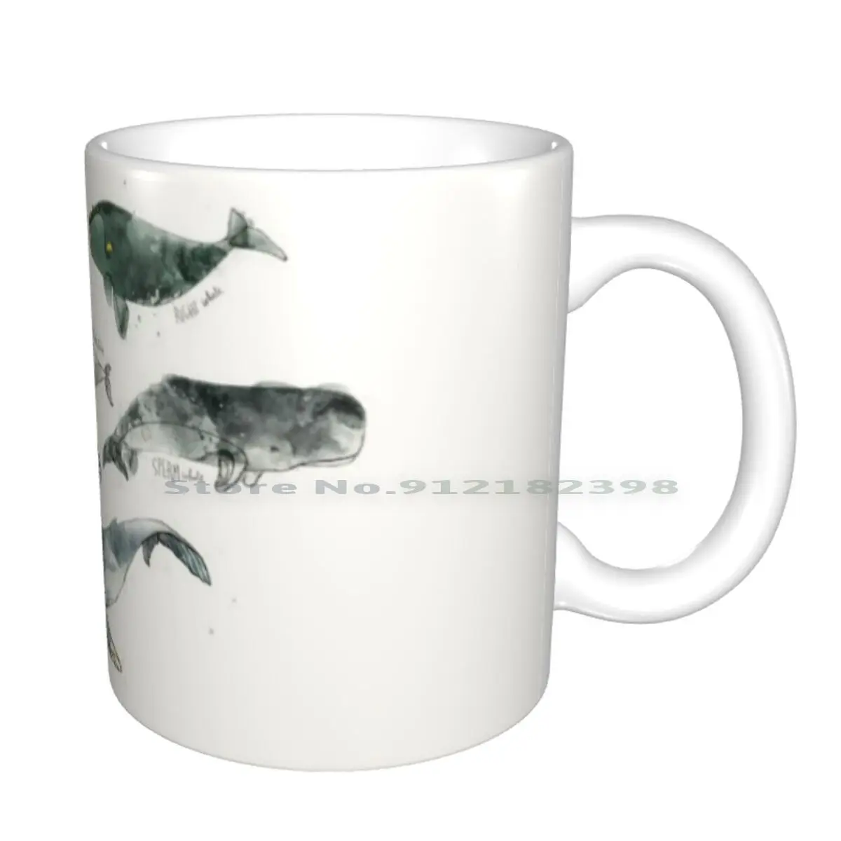 Керамические кофейные кружки с изображением Кита чашка для молока и чая горб