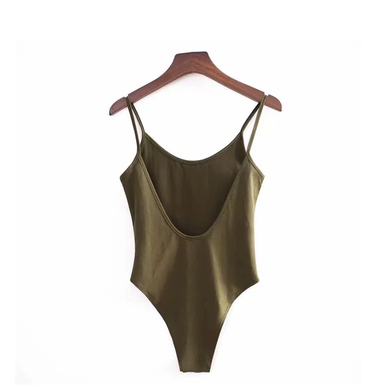 

Sexy Backless Fit Romper Body Bodysuit Women Slim Spaghetti Strap Skinny Tight Playsuits Streetwear Undershirt Streetwear
