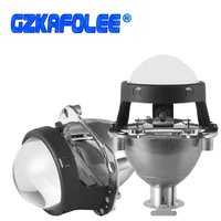 gzkafolee 2pcs universual 2 5 inch mini projector len h4 h7 socket car headlight retrofit replacement motorcycle car headlights