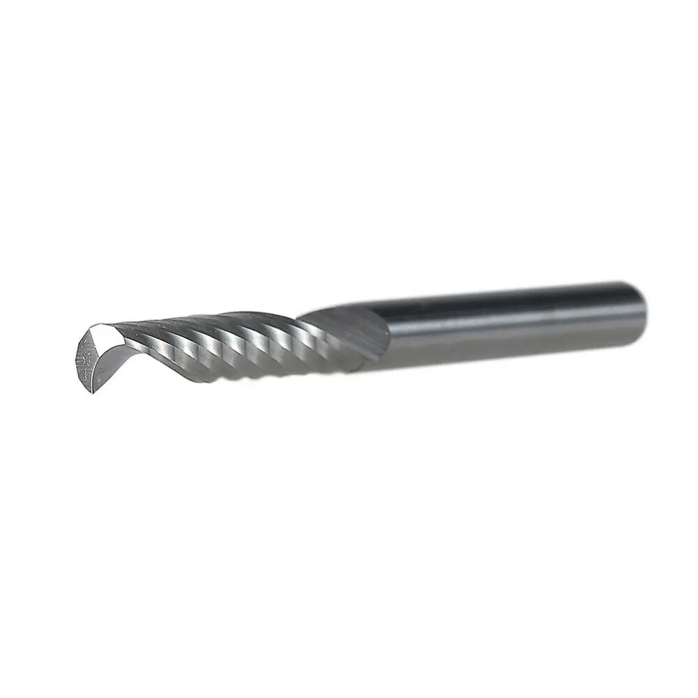 2x Single Flute Spiral End Mill Carbide Router Bits For Aluminium Board 4mm*22mm | Инструменты