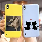 Чехол A10 с милым котом, мультяшный чехол для Samsung Galaxy A10, A105F, мягкие тонкие Чехлы для телефона Samsung A10, A 10, чехол-бампер с полным покрытием 6,2 дюйма