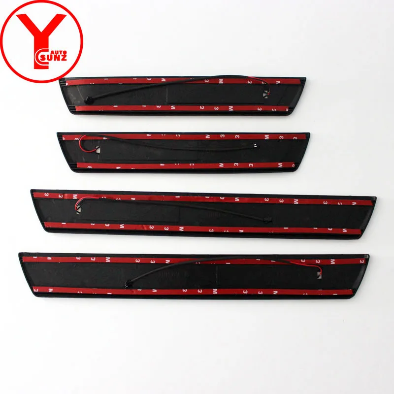 YCSUNZ ABS светодиодные пороги накладка на автомобиля защитные детали для порога