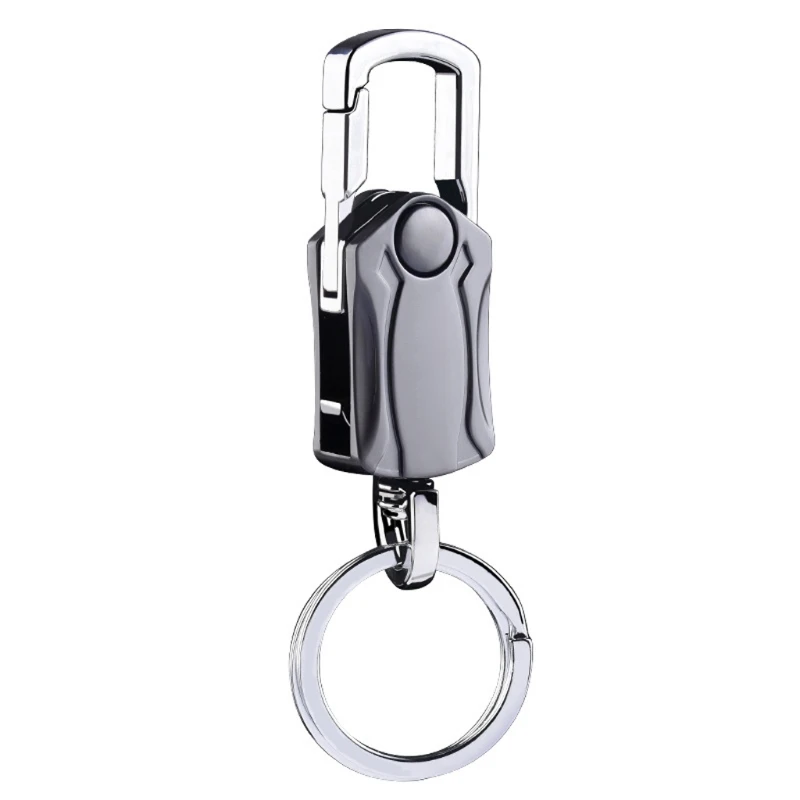 

4-in-1 Heavy Duty Key Chain Anti-Anxiety Rotatable Keyring Box Cutter Phone Holer Bottle Opener Keychain
