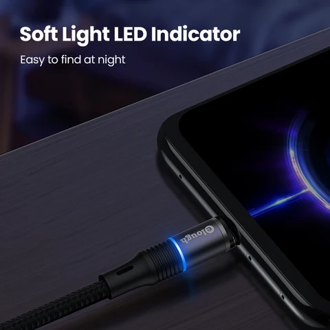 Магнитный кабель Micro USB Elough для iPhone 13, 12 Pro, Xiaomi Mi 8, Samsung, Huawei, магнитное зарядное устройство, кабель USB Type-C для быстрой зарядки