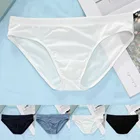 Мужское нижнее белье, брифы из ледяного шелка, прозрачные мужские Бесшовные, быстросохнущее нижнее белье, мужские мягкие трусы, трусы