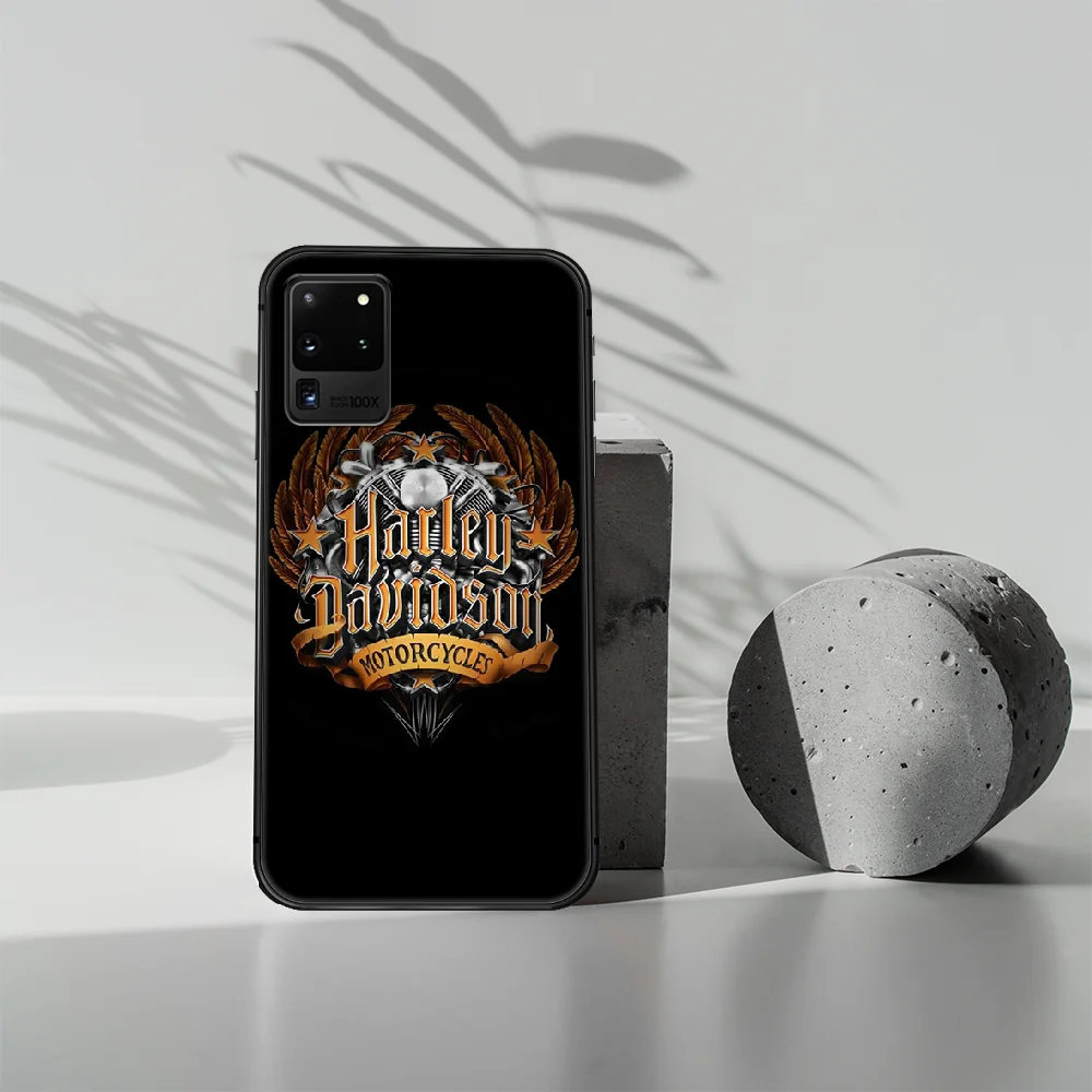 

Harley-Davidson Phone Case Cover Hull For Samsung Galaxy S 7 8 9 10 e 20 FE edge uitra plus Note 9 10 20 black Bumper 3D Funda