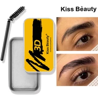 3d wild eyebrow soap wax dense eyes brow long lasting transparent makeup styling gel wax with brushes cosmetic tools for women