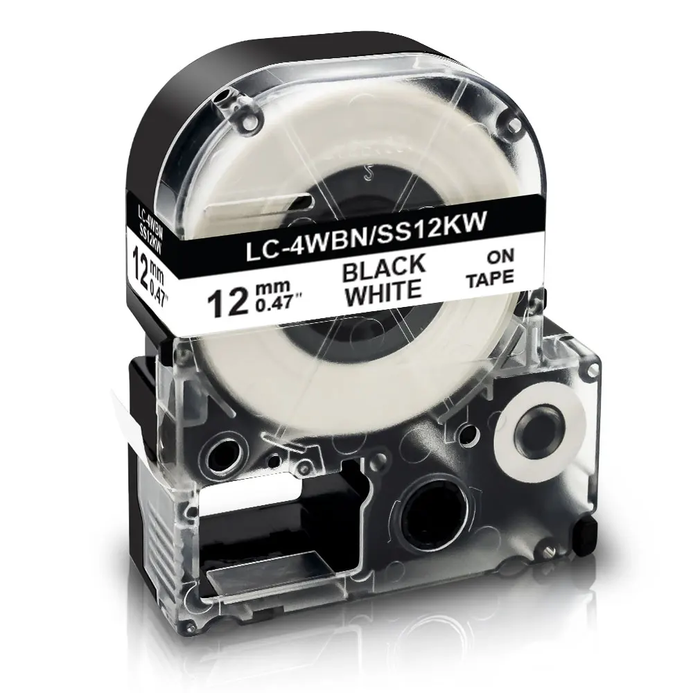 Яркая Лента Topcolor 6 мм 9 12 совместимая с принтером этикеток Epson SS12KW для