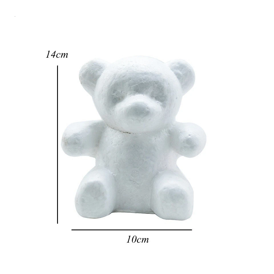 10cm bear mold 144 шт разноцветный Искусственный цветок розы из пенопласта для свадьбы, дома, вечерние украшения и свадебные украшения для автомобиля - Цвет: 10cm bear mold