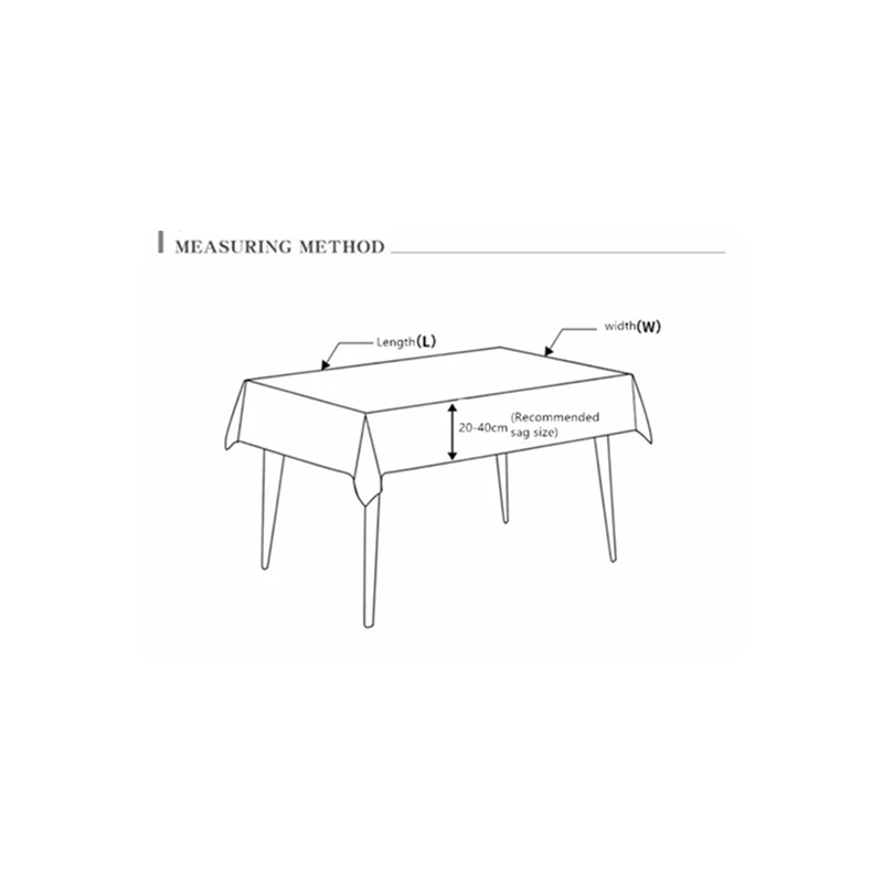 Плотная тканевая скатерть для Рождественского украшения домашнее