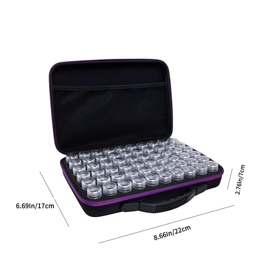 

30/60 Slot Bead Storage Diamond Storage Case Embroidery Jewelry Beads Diamond Multi-Function Wall Tool Kit Nail Art Craft Box